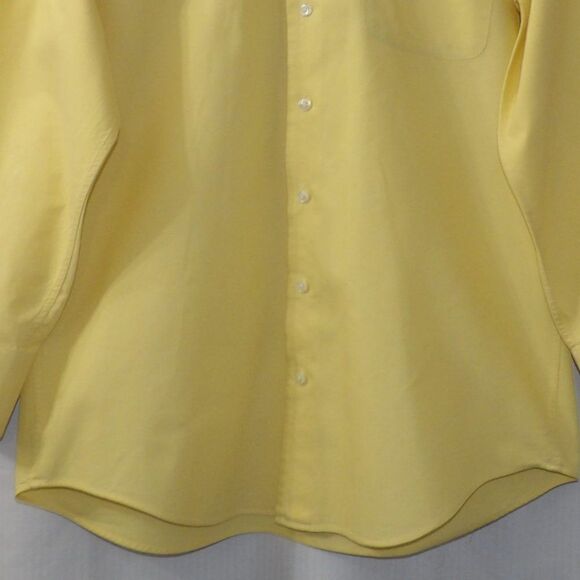 Men's NAUTICA Yellow Vintage Oxford Casual Button-Down Shirt Size Medium - Picture 4 of 8